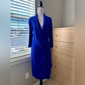 Karen Kane Royal Blue Long Sleeve Dress